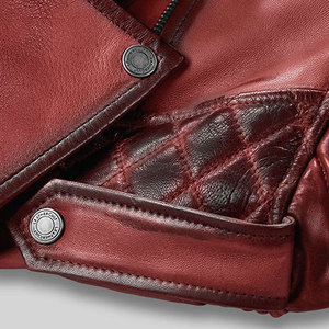 Veste en cuir de moto personnalisée 2026, coupe courte, broderie imprimée, fermeture éclair, streetwear, moto, veste en cuir pour homme, faible MOQ - Product Image 5