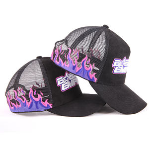 Venta al por mayor personalizado Animal camionero sombrero 3D bordado gorra de malla ajustable OEM ODM fábrica 5 paneles de gamuza gorra de béisbol Unisex - Product Image 1