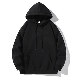 Sweat-shirt à capuche pour homme, couleur unie, en molleton de coton, décontracté, coupe classique, avec poche, pour l'automne - Product Image 3