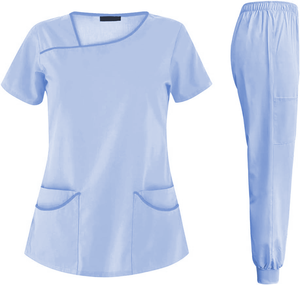 ชุดยูนิฟอร์มผ้าคอตตอนเนื้อนุ่มใช้ได้ทั้งชายและหญิงชุดทำงานด้านการแพทย์ดีไซน์ตามสั่ง - Product Image 6