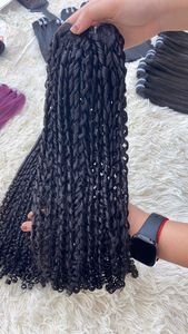 Meilleure qualité HD dentelle frontale bouclée Bob courte coupe lutin perruque de dentelle 100% cheveux humains naturels pour les femmes noires de vietnamien humain - Product Image 5