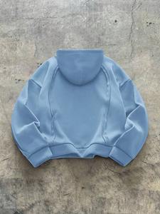 Sudadera con capucha y cremallera unisex, chaqueta de lana de mezcla de algodón suave, ropa deportiva ligera y cómoda para correr en el gimnasio o uso diario informal - Product Image 2