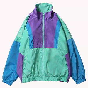 Men's Custom Logo Eco-Friendly Reversible <b>Water</b>-<b>Proof</b> Outdoor Pullover Windbreaker Jacket Stand Collar Polyester/Spandex Latest - Product Image 5