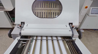 Machine de pliage numérique automatique CP avec écran tactile, configuration de pliage automatisée, sélection de la taille de la feuille d'entrée et du motif