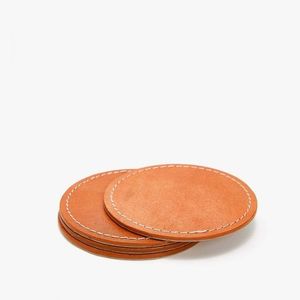 ชุดถาดรองแก้วหนัง PU สำหรับตกแต่งบ้านดีไซน์ใหม่ไม่เหมือนใครถาดรองแก้วเครื่องดื่มร้อน - Product Image 5