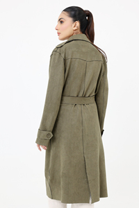 Gabardina larga de lana para mujer, moda Pakistaní para la temporada de invierno, estilo para mujer - Product Image 4