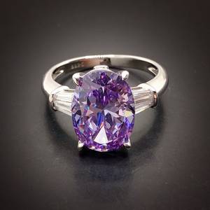 Oval Cut Natural Purple <b>Amethyst</b> 925 Sterling Silver Gemstone <b>Ring</b> Women's Fine Jewelry Special <b>Amethyst</b> Silver <b>Ring</b> - Product Image 1