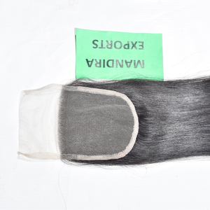 100% cutícula alineada Natural al por mayor pelo libre de enredos negro 6*6 cierre recto vietnamita extensiones de cabello humano - Product Image 2