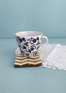 Sous-verres artistiques en incrustation d'os pour le café et le thé, sous-verres décoratifs faits à la main pour le salon - Product Image 4