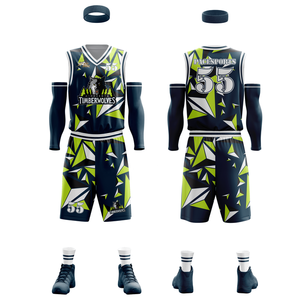 Uniforme de baloncesto impreso por sublimación de alta calidad Últimas novedades Uniforme de baloncesto de material transpirable - Product Image 5