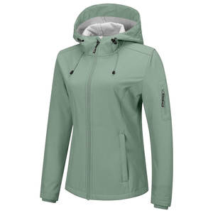 Chaqueta cortavientos Softshell para mujer de marca personalizada, a prueba de viento, diseño reflectante, descuentos por pedidos a granel - Product Image 1