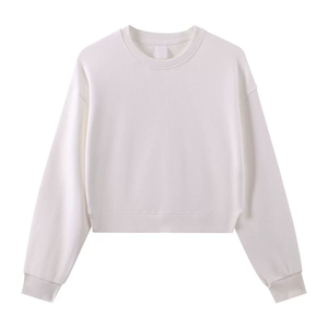 สเวตเชิ้ตผ้าคอตตอนผ้าฟลีซสำหรับผู้หญิงเสื้อกันหนาวแฟชั่นแบบปรับแต่งได้สำหรับ100% สไตล์ใหม่ - Product Image 1