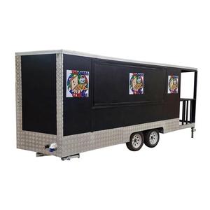 Achetez un camion de restauration mobile noir en acier inoxydable pour les ventes aux enchères, idéal pour les services de boulangerie, de restauration et d'événements. - Product Image 2