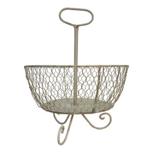 Top Quality Black Metal Wire <b>Basket</b> With <b>Wooden</b> Handles Steel Storage Organizer Bin Containers For Home Organizing Kitchen - Product Image 6