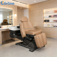 Fauteuil de Lavage Allongé de Luxe Moderne 2026, Mobilier de Salon de Coiffure, Lit de Shampoing pour Tête de Spa