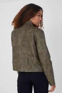 Ventes en gros de vestes en cuir de moto pour femmes, en polyester tricoté, uni, respirant, tendance et très vendues - Product Image 2