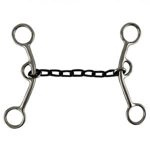 Broca de vaca-caballo JR de acero inoxidable duradero con boca de cadena de hierro dulce de 5 pulgadas Brocas occidentales Brocas de alambre 2025 - Product Image 1