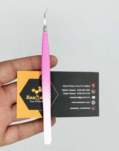 Imprimer Logo Nano Grip Microfibre Cils Pince À Épiler 45 60 75 90 Degrés Volume Lash Extension Fiber Tips Pincettes Ensemble - Product Image 2