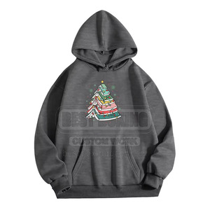 Low MOQ Made in Pakistan Wholesale In Wholesale High Quality Street Wear Cotton Blended Christmas Hoodies - Product Image 1
