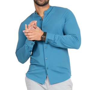 Elegante camisa informal de manga larga para hombre que ofrece una mezcla de estilo y funcionalidad con artesanía de alta calidad para un máximo - Product Image 6