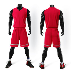 Ensemble de shorts et d'uniformes en jersey respirant pour hommes en techniques imprimées grande taille - Product Image 4