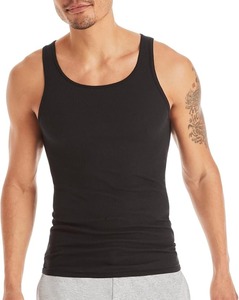 เสื้อกล้ามผู้ชายแบบแขนกุดผ้า100% โพลีเอสเตอร์ระบายอากาศได้ดีแห้งเร็ว - Product Image 2