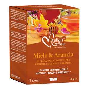 12 capsules de café italien à la camomille, au miel et à l'orange, compatibles avec Lavazza A Modo Mio*. - Product Image 1