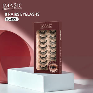 Ensemble professionnel de <span class=keywords><strong>cils</strong></span> de qualité supérieure, 8 paires, en fibre de soie 3D réutilisable, longue durée, personnalisation du logo complète - Product Image 1