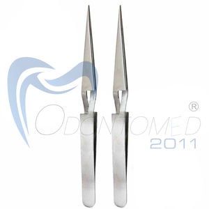 Venta al por mayor de pinzas de cejas de acero inoxidable de alta calidad herramienta de belleza pinzas de plata - Product Image 4