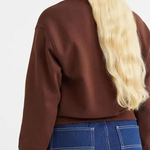 Heavyweight 340g Fleece Sweatshirt Hombres Todo-Color Sólido All-Over Screen Printed Design Hooded Front Back Oversize Winter - Product Image 5