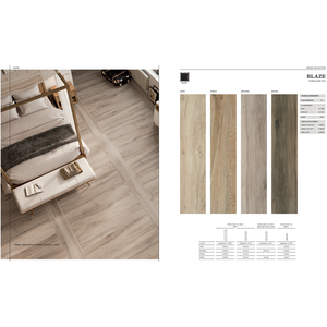 Blaze, talla 23x120. Estera de porcelana de baldosas rectificadas. Colores natural, haya, castaño y roble. También disponible en 30x150 y 15 - Product Image 1