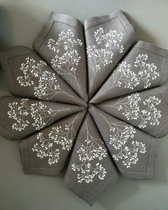ผ้าเช็ดปากปักด้วยมือระบายอากาศใช้ซ้ำได้สำหรับบ้าน - Product Image 5