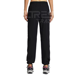 2025 Women's Premium Quality Fleece Quick Dry Light Weight <b>Joggers</b> Contrast Color Elastic Waist Customized Colors Wholesale - Product Image 3