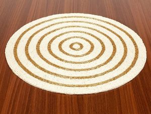 Best-Themed Rounded Tableware Decorative Design Glass <b>Beads</b> <b>Placemat</b> for Parties and Other Functions Mats & Pads - Product Image 4