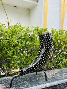 Corne à boire naturelle faite à la main, artisanale, écologique, imitation antique, accessoires de bar, décoration intérieure, durable - Product Image 2