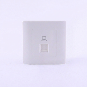 แผงเชื่อมต่อเครือข่าย Lianxin แบบพอร์ตเดียว ขนาด 86x86 มม. ช่องเสียบ RJ45 วัสดุพลาสติก สำหรับงานเครือข่าย - Product Image 1