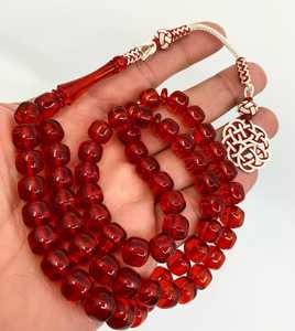 Rosario de baquelita turco 33 cuentas con borla de acero inoxidable Rosario musulmán Cuentas islámicas tasbih Tasbeeh - Product Image 2