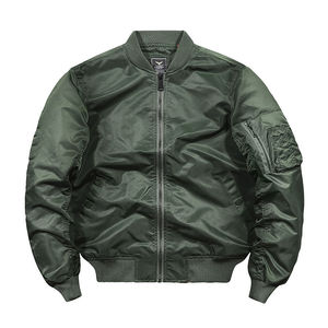 Blouson bomber pour homme, résistant, de style urbain, avec col montant, doublure épaisse, tissu durable, conçu pour les conditions météorologiques froides, utilisation en extérieur - Product Image 5