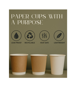 Gobelets à café jetables Nexo Luxury Pure Paper 480 ml, couvercle anti-fuite CPLA, double paroi, recyclables, compatibles micro-ondes, luxe - Product Image 2