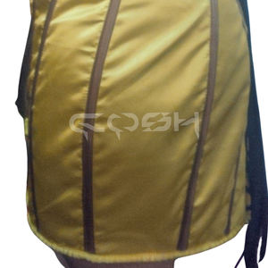 Robe Corset Dorée en Satin Sur Mesure avec Baleines Marron, Bustier Sans Bretelles, Tenue Corset Moulante Tendance pour Femme - Product Image 5