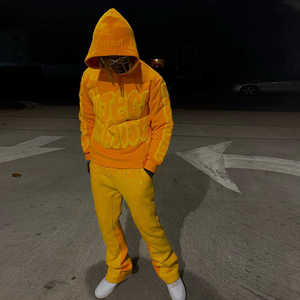 ชุดวอร์มสำหรับเล่นยิมของผู้ชายชุดวิ่งสำหรับฤดูหนาวชุดกีฬาลำลองออกแบบได้ตามที่ต้องการ - Product Image 1