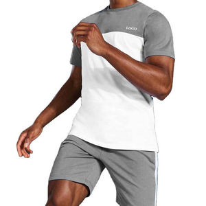 OEM al por mayor de moda de los hombres de la camisa de gimnasio y corto suave cosas cómodo ligero sostenible elegante conjunto de pantalones cortos con servicio OEM - Product Image 3