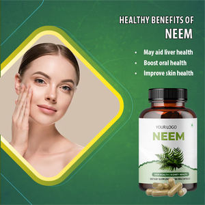 แคปซูลสกัดจากสะเดาอินดิก้าออร์แกนิก100% ฉลาก OEM บรรจุภัณฑ์ขวดรองรับสุขภาพผิว - Product Image 2