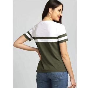 Camiseta personalizada de alta calidad con logotipo, cuello redondo, 100% algodón, camiseta ajustada para mujer, camisetas de gran tamaño con cuello redondo de color sólido - Product Image 6