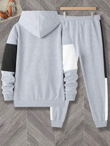 Survêtements à rayures imprimées par sublimation pour hommes, survêtements de football à fermeture éclair intégrale, ensembles de survêtements athlétiques, ensembles de jogging 2 pièces pour le fitness - Product Image 4