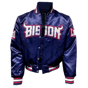 Howard University Bison Bomber Chaqueta de hombre Formal Lona Prendas de abrigo Varsity College Sports Front Warm Athletic Street Fashion - Product Image 2