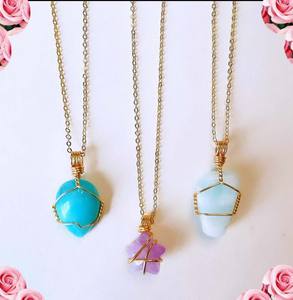 Nouveauté Labradorite Rectangle Forme Gemmes Pendentif Collier Meilleur Looking Argent Plaqué Or Lunette Ensemble Bijoux Pour Festival - Product Image 2