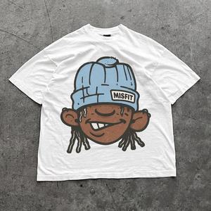 T-shirts graphiques personnalisés en coton molletonné épais pour hommes, style streetwear, imprimés numériquement, coupe courte et déstructurée, vente en gros - Product Image 3