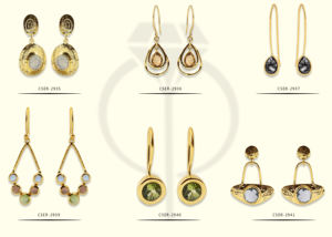 Boucles d'oreilles pendantes en forme de fleur d'apatite verte véritable en argent sterling massif, faites à la main, bijoux en or de Casa de Plata - Product Image 6