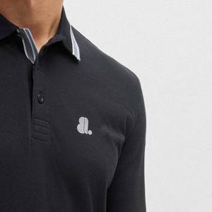 Camisa Casual para Hombre, Transpirable, de Fibra de Bambú, con Dos Botones, Tela Jersey con Estampado Personalizado - Product Image 6